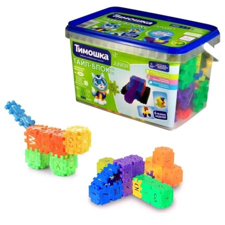 Designer "Tile-Bloks", 100 parts