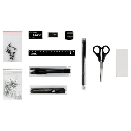 A set of stationery of Istanm Minidesk, 13 items, rotating, black-2