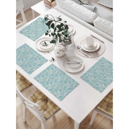 A set of napkins for setting the table “Quiet thickets”, rectangular, size 32x46 cm, 4 pcs