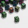 Acrylic bead "drawings" Neon (mix), 6 × 6 mm, set 10 g, color mix