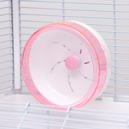 A cage for rodents with a plastic fortification of 47 x 30 x 32 cm, white-5