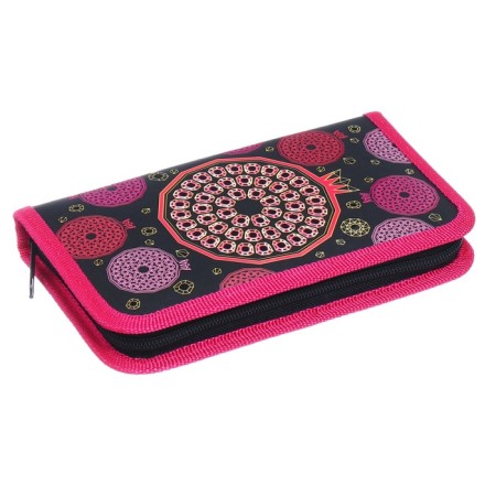 Penal 1 section 115 x 190 mm, Hatber "Precious Fruits", 3D laminated cardboard, black/pink NPN_43007-1