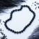 Beads ball No. 8 through the node "Agate Black", 45cm