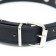 Collar "Lyon" with spikes 45 x 2 cm, Osh 34-40 cm, artificial leather, black