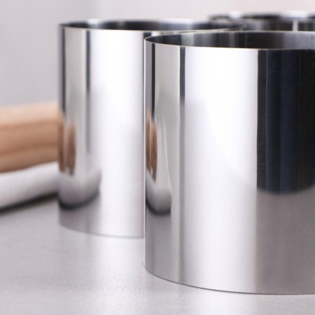 A set of baking forms and calculation "Circle", D-10, H-8.5 cm, 4 pcs-3