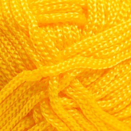Yarn "Macrame Macrama" 100% polyester 130m/90g (142 yellow)-2