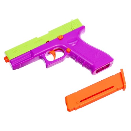 Children's “Glock” pistol, shoots soft bullets, shells fly out, automatic reloading-7