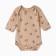Body baby with a long sleeve, beige color, height 74