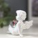 Suvenir Polystone "Snowty Angel Crystal Heart" 5x6x3 cm
