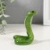 Souvenir Polystone varnish "Green Cobra" 8x6x8.7 cm