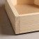Wooden pots 25 × 4.5 cm "Heart" gift, natural