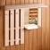 Shelf hanger with a mirror, large, 3 hooks
