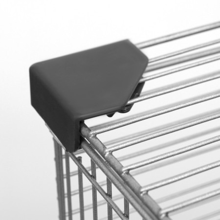 Birds Cage "Piggers" No. 105, collapsible, 3 sections, 58 x 40 x 126cm, gray-19