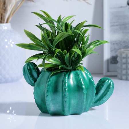Figure pot "Cactus" Green, 10cm