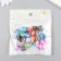 Beads for creativity plastic "Cylinders. Spots of paint" set of 20 g 1.1x1.1x1.2 cm