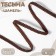 Decorative braid "Chanel", 8 mm, 10 ± 1 m, brown color