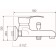 Bath mixer RMS SL86-009, single-leaf, shower set, cast surgery, wall, chrome 442504