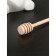 Porcelain capacity for honey with a spoon Bellatenero "Bear", 280 ml, white color