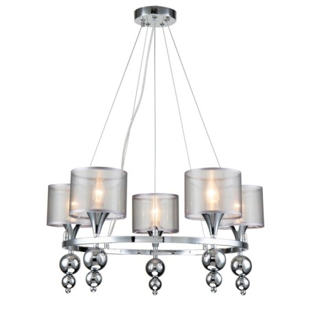 Suspended lamp 5x40W E14, size 63x63x100 cm