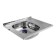 Kitchen Mixline Mixline 538190, invoice, thickness 0.4 mm, 60x50x16 cm, left, release 1 1/2 "