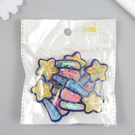 Shaker for the work of Acryl "Falling Star" with a glitter of 0.5x4.7x3.5 cm-3