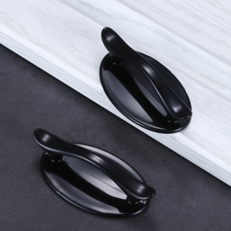 Furniture handle self -adhesive cappio, l = 95 mm, plastic, black color