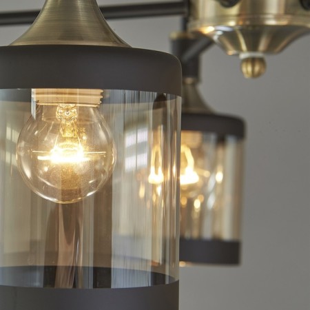 Ceiling lamp 5x60W E27, size 51x51x32 cm-3