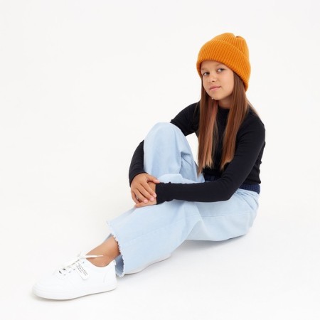 Children's hat minku, rr 52-54, orange color-3