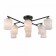 Ceiling CITILUX "Jerome" CL129285, 77.5x77.5x25.5 cm, 8x75W, E27, Black Color Black
