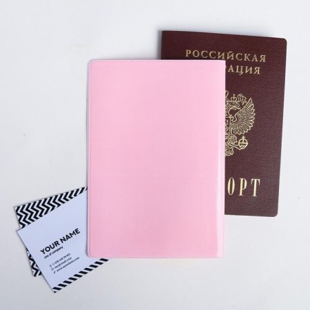Cover for passport "Pink peonies"-3