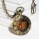 Pocket mechanical watches "Skeleton", D dial-4 cm, 5.5 x 4.5 cm