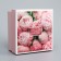 The box is folding, the lid is, "you", 10 x 10 x 5 cm without a window