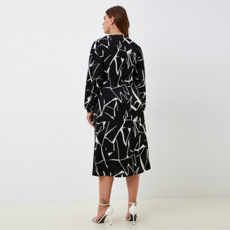 Women's dress Mist, Plus-Size, R.50, Black-8