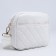 Bag Cross-Bodi with a zipper, white color