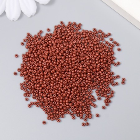 Glass beads 12/0 "brown copper" 15 g-1