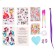 Set with strands, tattoos, rhinestones, purse