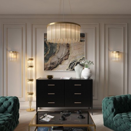 Bra York, 2x40W E14, Color Gold, IP20-3