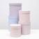 Set of round boxes 5 in 1 "quartz" 23 x 23 x 25 - 15 x 15 cm 15 cm