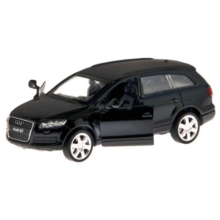 Metal machine Audi Q7 1:43, inertia, doors open, black color-1