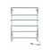 Electric towel Indigo Europe Lux, 600x500 mm, timer, hidden installation, chrome
