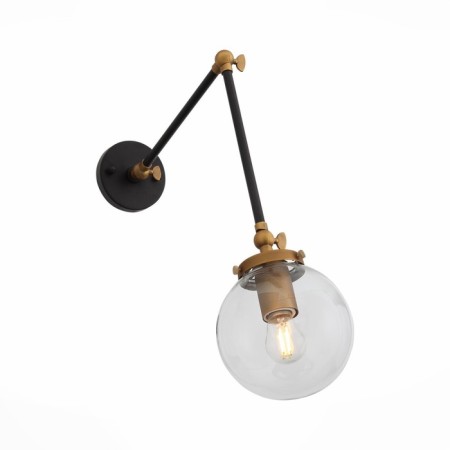 Sconces st. SL234.421.01. Varieta. 1x40 W, E27, 15x42.5 cm, black color, gold