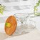 Glass mug with wooden cover "Pineapple", 300 ml