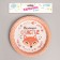 Disposable paper plate little happiness, set 6 pcs, 18 cm