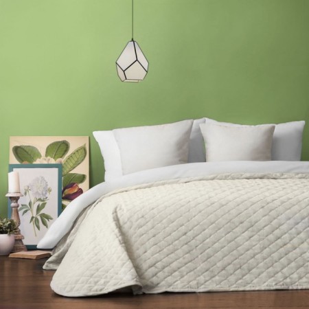 Bedspread with pillowcases "Tina", size 160x230 cm, white color