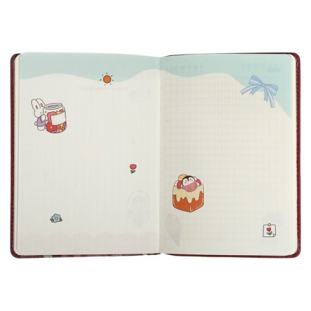 Gift notebook, A6+, 132 sheets, color block, with a curly refrain on a magnet, PVC cover, "Anime", mix-7
