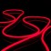 Flexible neon Elektrostandard, IP67, 2835, 120 LED/m, 220V, one -way, red glow red