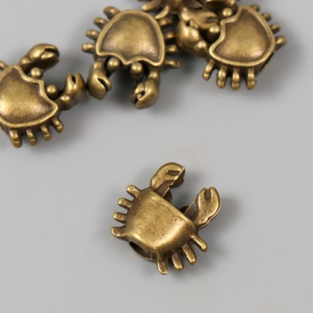 Busina for creativity Metal "Krabik" gold 1.7x1.7 cm-1