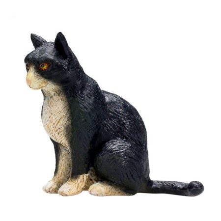 Figure Konik "Cat, black and white (sitting)"