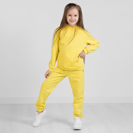 Pants for girls, height 104 cm, yellow color