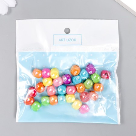 Beads for creativity Plastic "Cube" mother -in -law set 30 pcs 1x1 cm-3